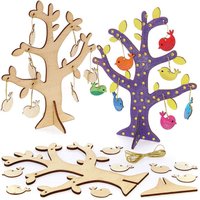 Baum mit Vögeln HolzBastelset (pro Set 2) Basteln mit Holz