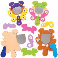 Spiegel Feen aus Moosgummi (pro Set 4) Bastelsets
