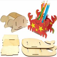 Stiftehalter Meerestiere aus Holz (pro Set 3) Basteln mit Holz