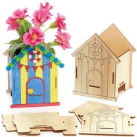 Blumentopf Strandhaus aus Holz (pro Set 3) Basteln mit Holz