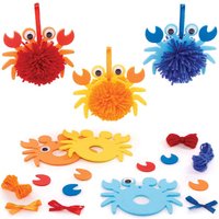 Pompon Bastelset Krabbe (pro Set 3) Bastelsets