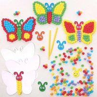 Schmetterling Pom Pom Bastelset (pro Set 5) Bastelsets