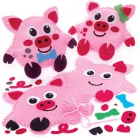 Nähset Schweinchen (pro Set 2) Flecht und Weben Bastelsets – günstig kaufen