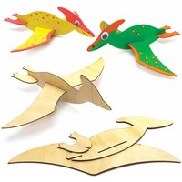 Holzgleiter Dinsoaurier (pro Set 8) Basteln mit Holz