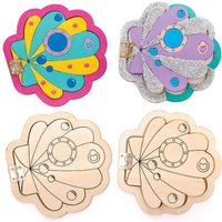 Feentür Meerjungfrau aus Holz (pro Set 4) Basteln mit Holz