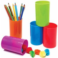 Plastikbecher zur Aufbewahrung (pro Set 12) Bastelbedarf Aufbewahrung