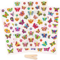 Transferfolien Schmetterling (pro Set 135) Bastelbedarf Verzierung & Dekorationen