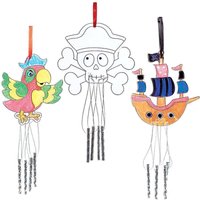 Sonnenfänger Windspiel Piraten (pro Set 4) Bastelsets