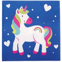 Partyservietten Einhorn (pro Set 20) Partyzubehör