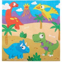 Partyservietten Dinosaurier (pro Set 20) Partyzubehör