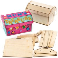 Schatzkisten aus Holz (pro Set 2) Basteln mit Holz