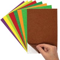 Selbstklebende Filzplatten in Herbstfarben (pro Set 24) Bastelmaterial
