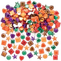 Selbstklebende Schmucksteine in Herbstfarben (pro Set 200) Bastelaktivitäten zu Weihnachten