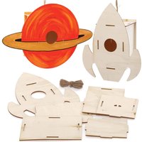 Sonnensystem Vogelhaus-Bastelsets aus Holz (pro Set 2) Basteln mit Holz