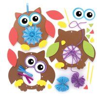 Eulen Websets (pro Set 6) Flecht und Weben Bastelsets