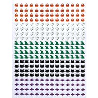 Selbstklebende Halloween Schmucksteine (pro Set 280) Halloween Bastelbedarf