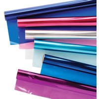 Geschenkfolie in Blau, Rosa, Lila & Weiß (pro Set 6) Bastelbedarf zu Weihnachten