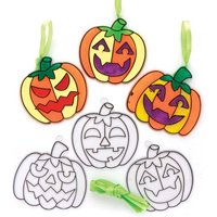Kürbis Sonnenfänger Set (pro Set 10) Halloween-Basteleien