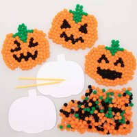 Kürbis Bastelsets mit Bommeln (pro Set 5) Halloween-Basteleien