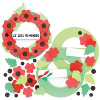 Mohnkranz Bastelset (pro Set 3) Remembrance Day