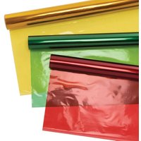 Geschenkfolie in Rot, Grün & Gold (pro Set 3) Bastelbedarf zu Weihnachten