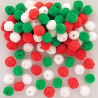 Weihnachtsbommeln zum Auffädeln (pro Set 100) Bastelbedarf zu Weihnachten