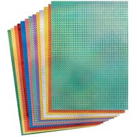 Holographisches Tonpapie (pro Set 20) Bastelbedarf Pappe & Papier