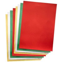 Weihnachtliches, Holographisches Tonpapier (pro Set 20) Bastelbedarf zu Weihnachten