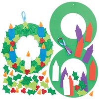 Adventskerzen-Kranzsets (pro Set 3) Bastelaktivitäten zu Weihnachten
