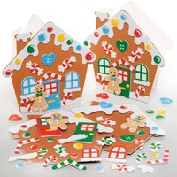 Lebkuchenhaus Mix & Match Karten-Bastelsets (pro Set 6) Bastelaktivitäten zu Weihnachten