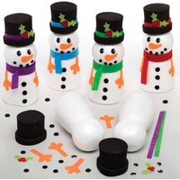Schneemann Bastelsets (pro Set 4) Bastelaktivitäten zu Weihnachten