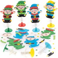Weihnachtself mit Hüpffunktion (pro Set 8) Bastelaktivitäten zu Weihnachten