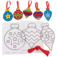 Weihnachtskugeln aus Schrumpfplastik (pro Set 10) Bastelaktivitäten zu Weihnachten