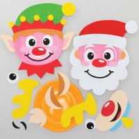 Weihnachtsteller Sets (pro Set 4) Bastelaktivitäten zu Weihnachten