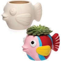 Blumentopf Fisch aus Keramik (pro Set 2) Keramik & Porzellan