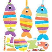 Stapel-Bastelsets Fisch zum Kombinieren (pro Set 6) Bastelsets