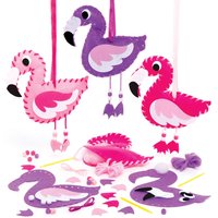 Anhänger-Nähsets Flamingo (pro Set 3) Flecht und Weben Bastelsets