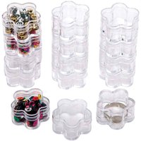 Blume Mini Schmucktöpfe (pro Set 15) Bastelbedarf Aufbewahrung