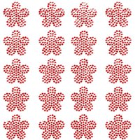 Sticker Rote Kristallblume (pro Set 12) Bastelbedarf Verzierung & Dekorationen