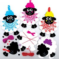 Nähsets Flauschige Schäfchen (pro Set 6) Flecht und Weben Bastelsets