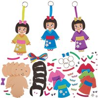 Bastelset Kimono Schlüsselanhänger (Pro Set 8)