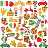 Stickers Italien aus Moosgummi (pro Set 150)