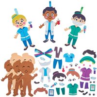 Bastelset Ärzte & Krankenschwestern (Pro Set 8)