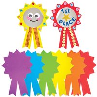 Rosetten blanko aus Moosgummi (Pro Set 24)