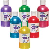 Bastelfarbe mit Perlglanz, 150ml (pro Set 6)