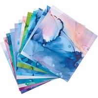Papierset Marmoriereffekt 120 g/m² (pro Set 48)