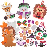 Dekoration Halloween mit Tieren (pro Set 8)