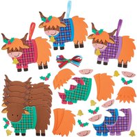 Weihnachtsdeko Hochlandrind (pro Set 8)