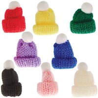 Mini Bommelmützen zum Basteln (pro Set 15)