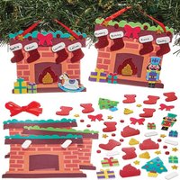 Weihnachtsdeko Kamin (pro Set 5)